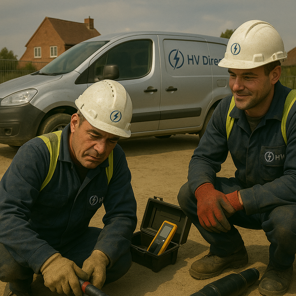 HV Direct engineers working on site